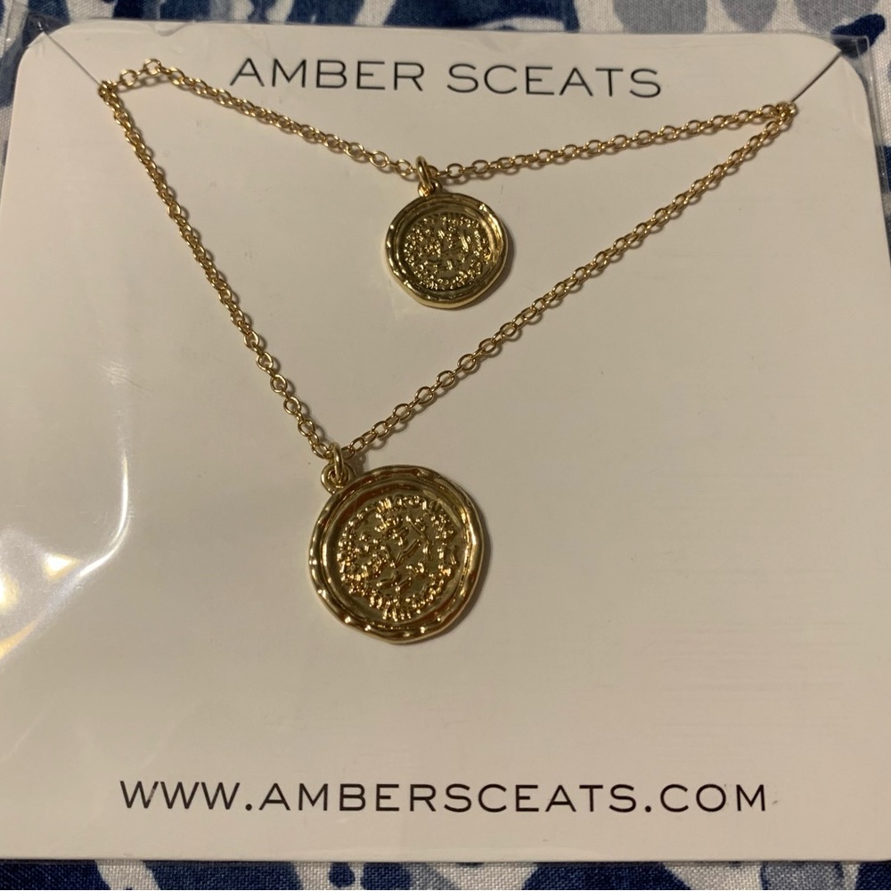 Amber Sceats Double Coin Necklace